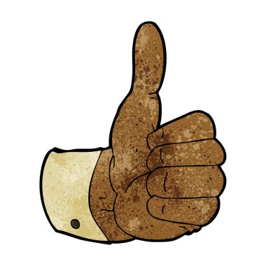 çizgi film sembolünü parmakla