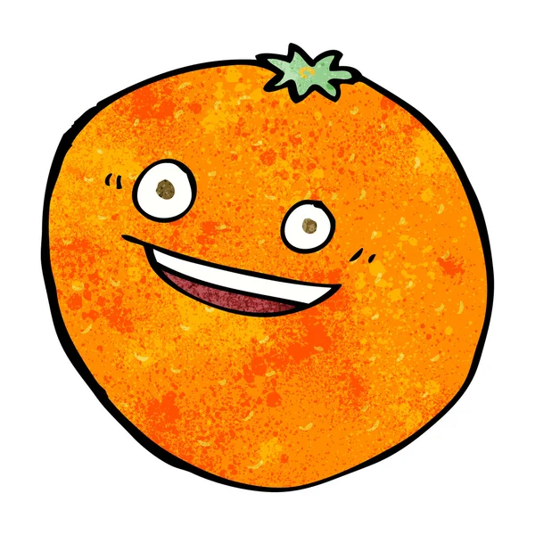 Glad cartoon orange — Stock vektor