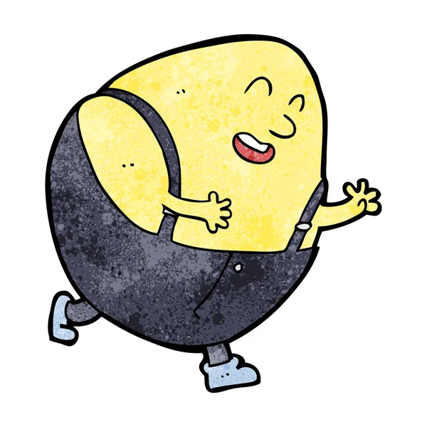 Cartoon humpty dumpty egg character — Stock Vector