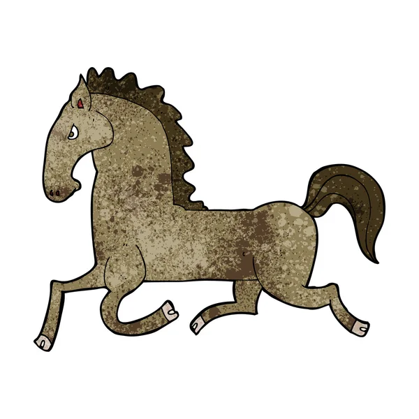 Мультфільм біжить кінь — стоковий вектор