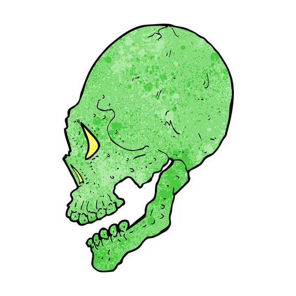 Espeluznante ilustración del cráneo — Archivo Imágenes Vectoriales
