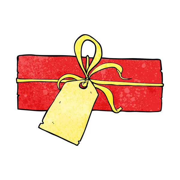 Dessin animé cadeau de Noël — Image vectorielle