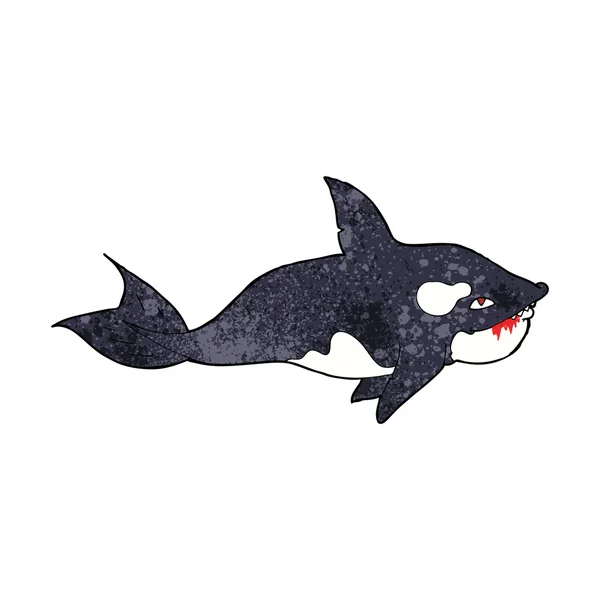 Cartoon killer whale — Stock Vector