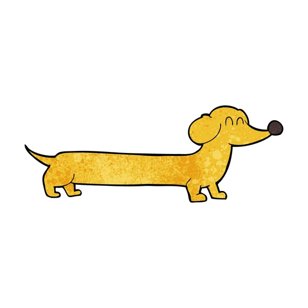 卡通腊肠狗 — 图库矢量图片