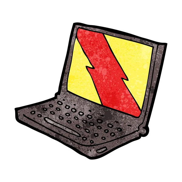 Cartoon-Laptop — Stockvektor