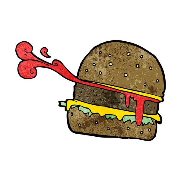 Hambúrguer de desenhos animados —  Vetores de Stock