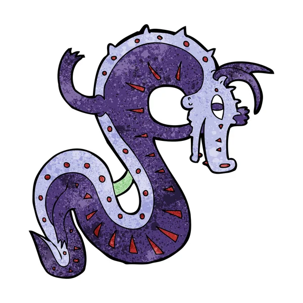 Desenho animado dragão saxon — Vetor de Stock