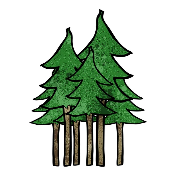 Символ мультяшного дерева — стоковый вектор