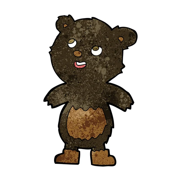 Urso preto dos desenhos animados —  Vetores de Stock