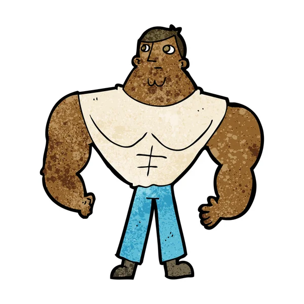 Cartoon body builder — Stock vektor