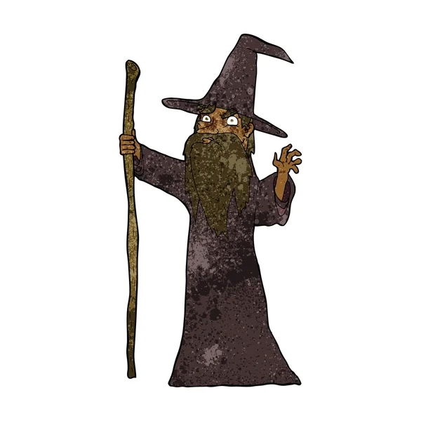 Cartoon spooky wizard — Stockvector