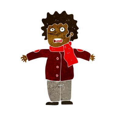 şaşırmış adam çizgi film