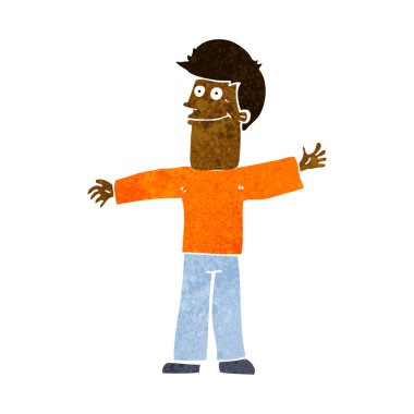 mutlu bir adam çizgi film