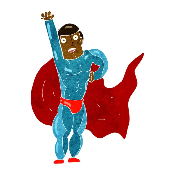 Superhéroe de dibujos animados — Archivo Imágenes Vectoriales