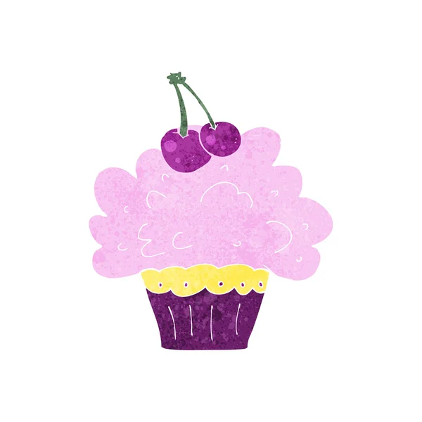 Cartone animato grande cupcake — Vettoriale Stock