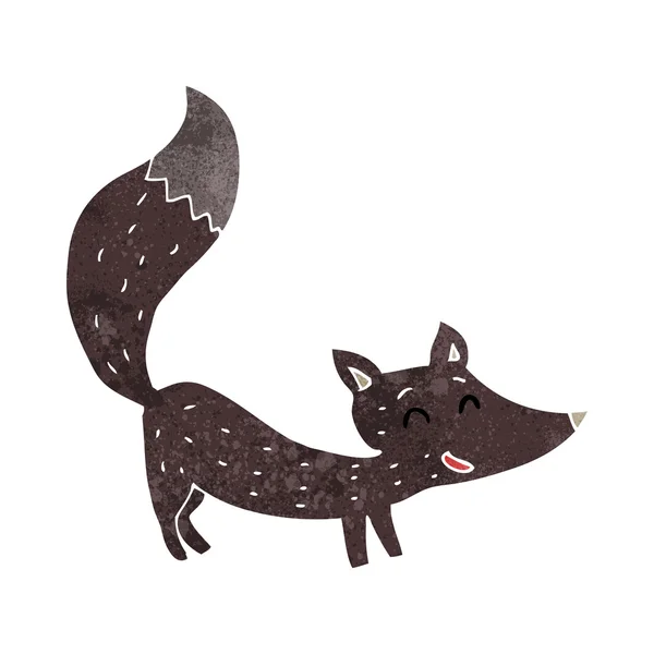 Dessin animé petit louveteau loup — Image vectorielle