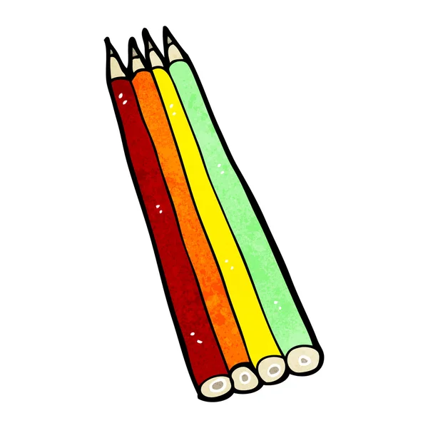 Crayons de couleur dessin animé — Image vectorielle