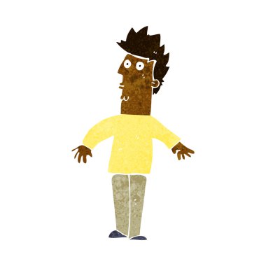 şaşırmış adam çizgi film