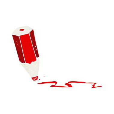 çizgi film renkli kalem çizimi