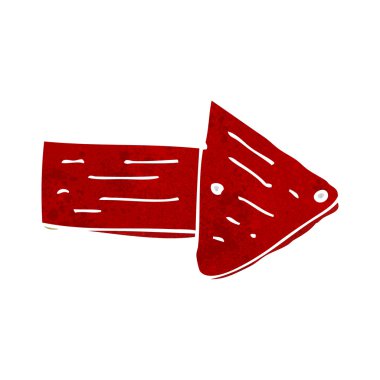 çizgi işaretli ok sembolü