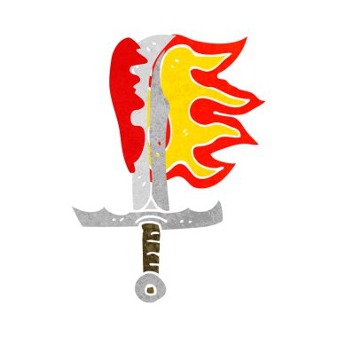 karikatür kanlı kılıç