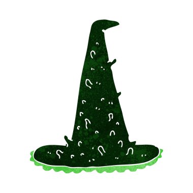 Çizgi film hayaleti cadı şapkası.