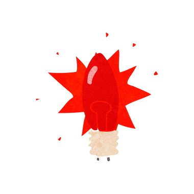 çizgi film kırmızı ampulü