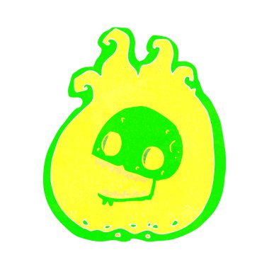 karikatür cadılar bayramı alev sınırı