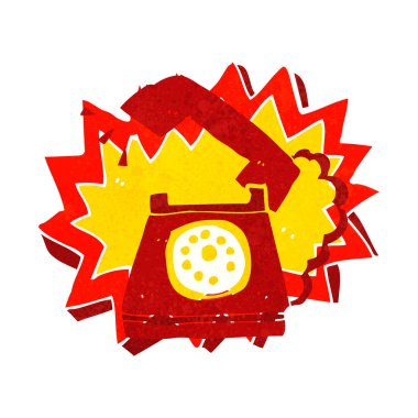 telefon çalan çizgi film.