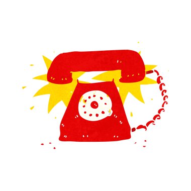 telefon çalan çizgi film.