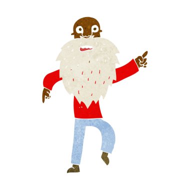 Çizgi film stresli ihtiyar.