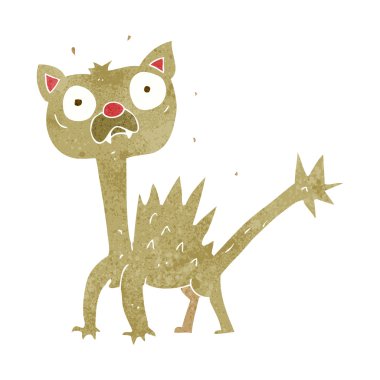 korkmuş kedi çizgi film