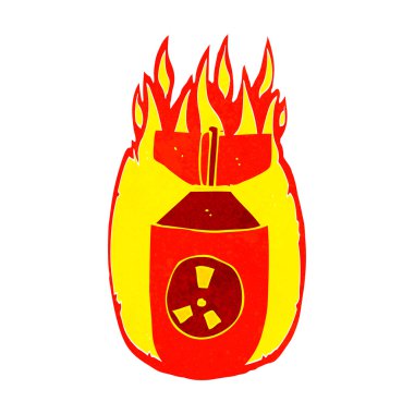 karikatür atom bombası