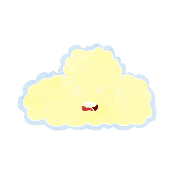 Cartoon wolk symbool — Stockvector