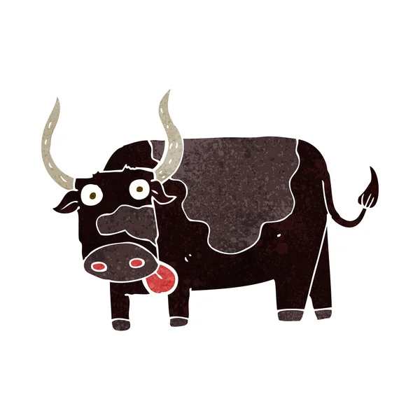 Toro de dibujos animados — Vector de stock