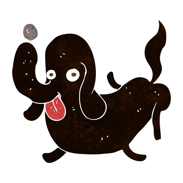 Καρτούν σκυλί προεξέχει γλώσσα — Διανυσματικό Αρχείο