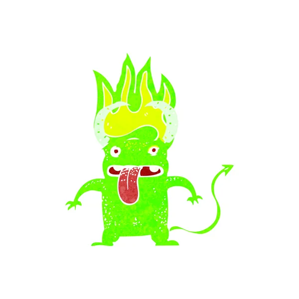 Dibujos animados pequeño diablo — Vector de stock