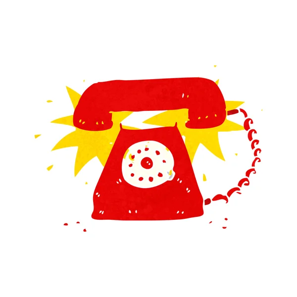 Tecknad ringande telefon — Stock vektor