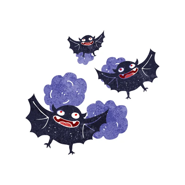 Murciélagos vampiro de dibujos animados — Vector de stock