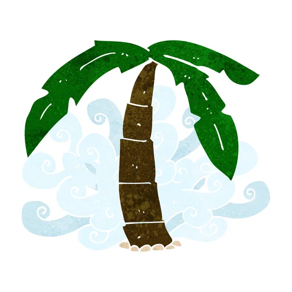 Cartoon palm tree symbool — Stockvector