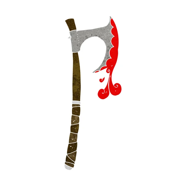 Cartoon viking bijl — Stockvector