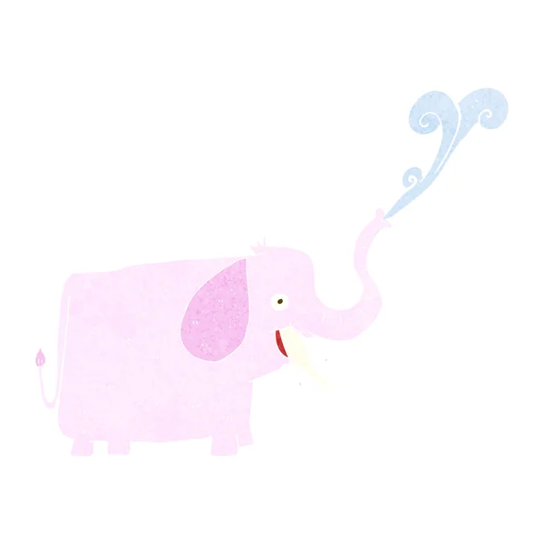 만화 행복 한 코끼리 — 스톡 벡터