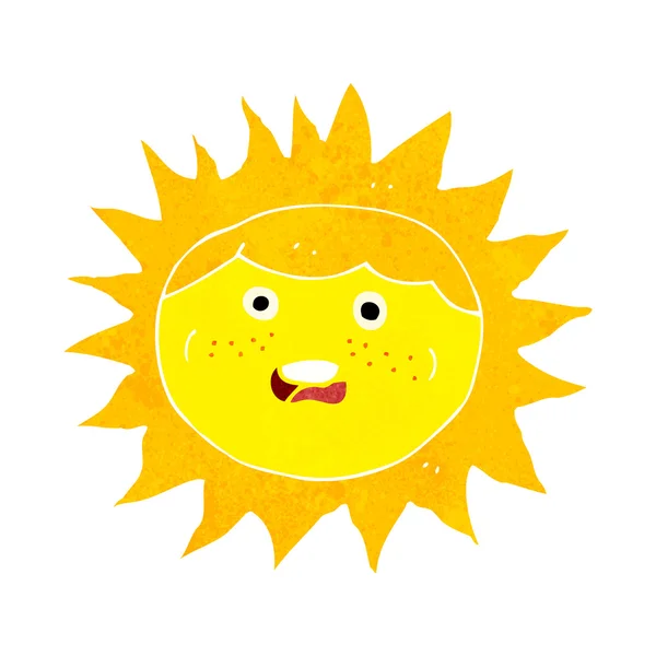 Sun cartoon character — Stock Vector