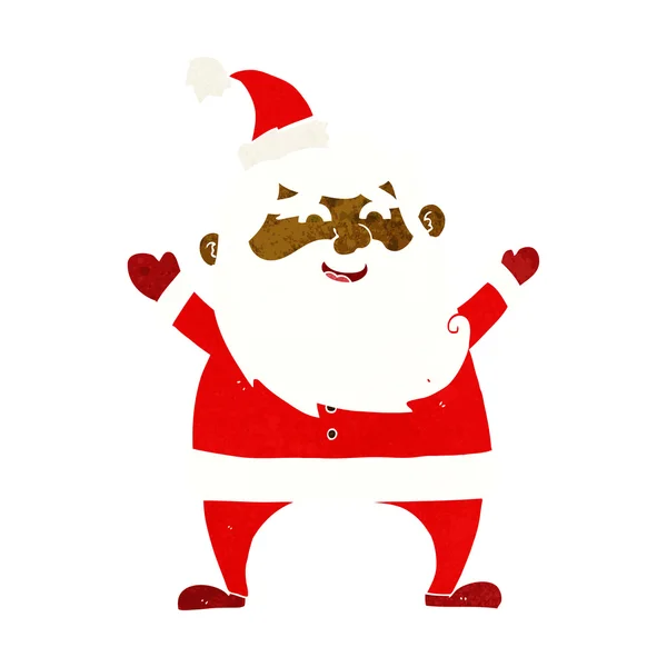 Jolly santa cartoon — Stock vektor