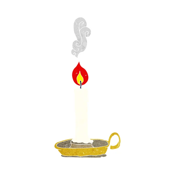Kreslený hořící svíčka — Stockový vektor