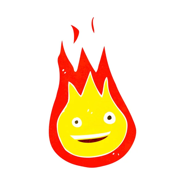 Cartoon friendly fireball — Stock Vector