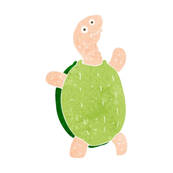 Cartone animato tartaruga felice — Vettoriale Stock