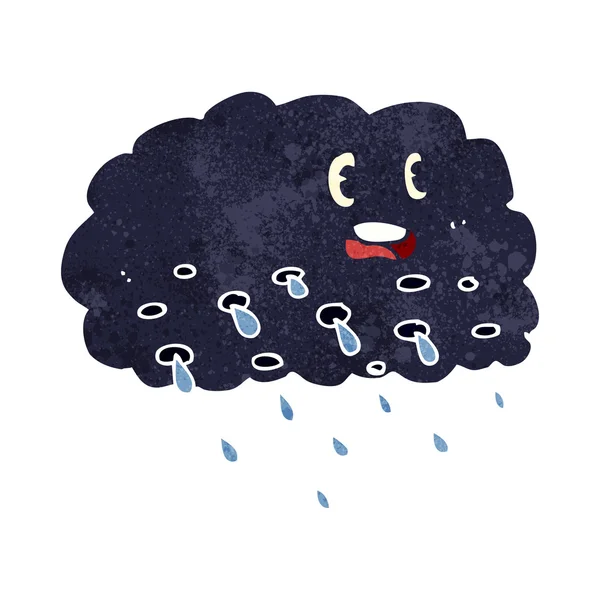 Nube de lluvia de dibujos animados — Vector de stock