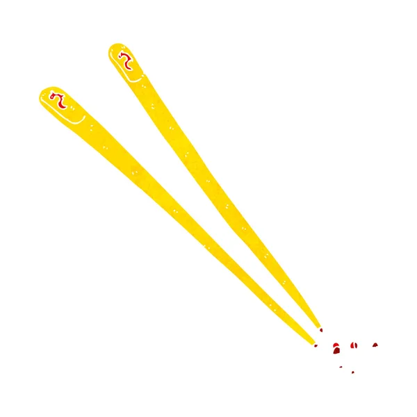 Karikatür chopsticks — Stok Vektör