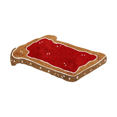 Tost üzerine çizgi film reçeli